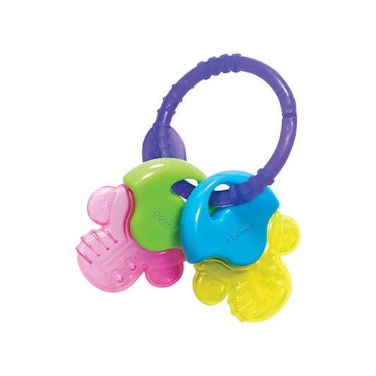 Optimal Water Filled Teether Keychain, Cooling Relief for Sore Gums, 4+ Months