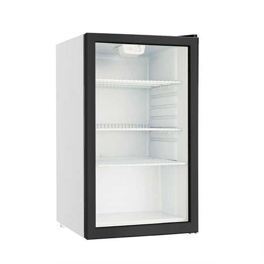 National Electric Beverage Display Cooler – 101 L Double Glass Door with Wheels ( BC132)