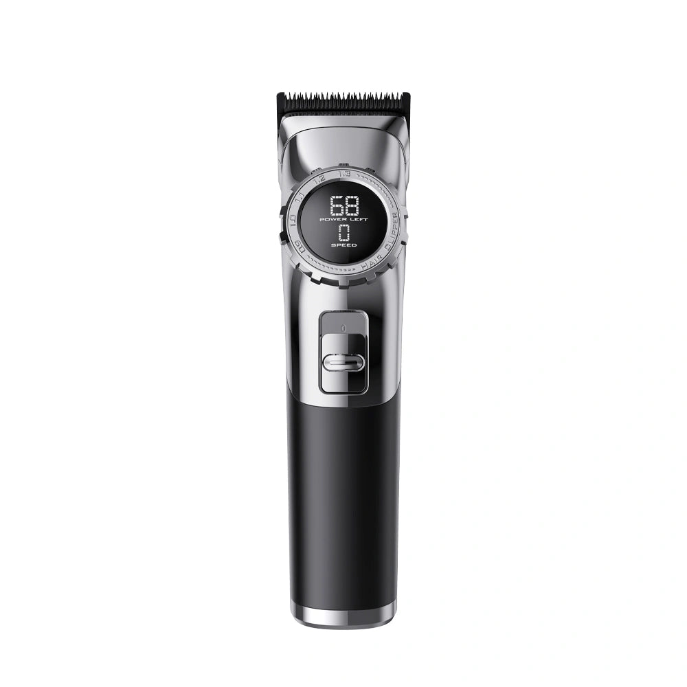 HTC AT-799 Watch Display Adjustment Dial Design Hair Clipper Professional Barber Use Powder Metallurgy Blade Hair Trimmer