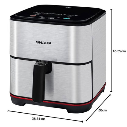 Airfryer SHARP 7 Liters – 1650 watt – Stainless Steel (KF-AF70RT-S3)