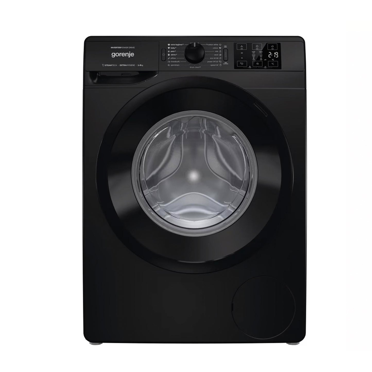 Washing Machine- Gorenje-8Kg + SHARP 4 Doors Refrigerator 560 Liter Glass Black + FRIGIDAIRE Gas Cooker 90cm 5 Burners