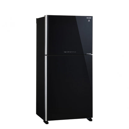 SHARP J-Tech Inverter Refrigerator 637 Liter Black Glass A++ (SJ-GT820G-BK1)