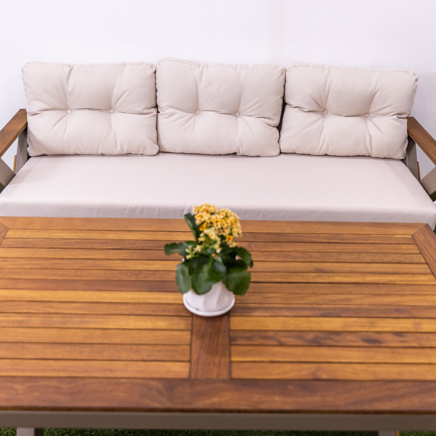 Lotus Lounge Set (5 Seaters) - Cream