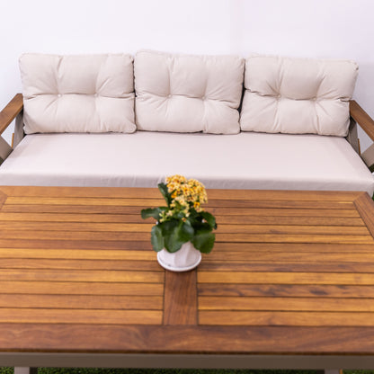 Lotus Lounge Set (5 Seaters) - Cream
