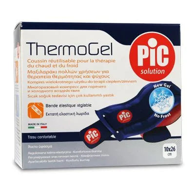 PIC SOLUTION Thermogel reusable hot/cold therapy cushion with protective cover 10 x 26 cm