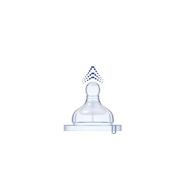 Chicco WB Teat 0m+ – Soft, Anti-Colic Baby Bottle Nipple for Newborns
