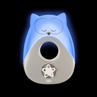 Chicco Magic Owl Baby Night Light with Multicolored Soothing Lights and Melodies Portable