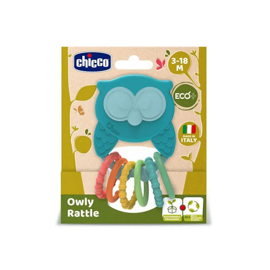 Chicco Eco+ Owly Rattle 3-18m, 1pc