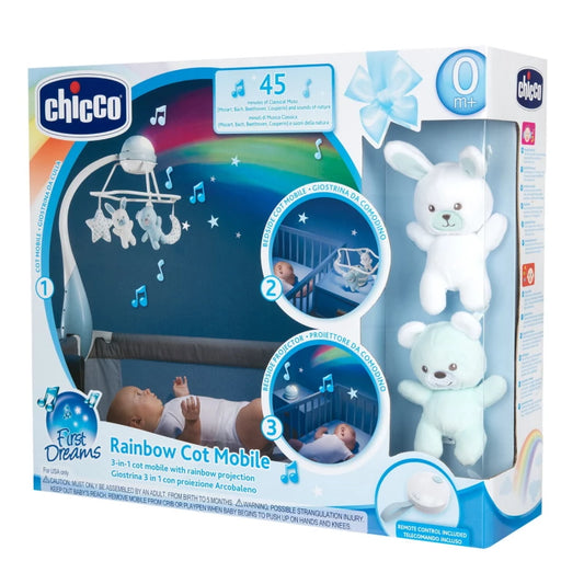 Chicco Toy Fd Rainbow Cot Mobile Blue