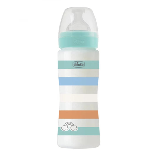 Chicco Biberon Benessere Fast Flow Anti-Colic Plastic Bottle 330ml 4 Months+