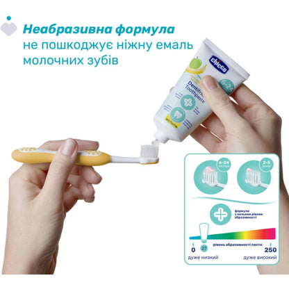 Chicco Fluoride-Free Toothpaste 6-24m for Children Apple-Banana 50 Ml