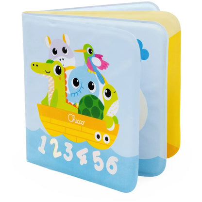 Chicco 123 Bath Book for Babies, Interactive Learning Toy, Water-Activated Colors