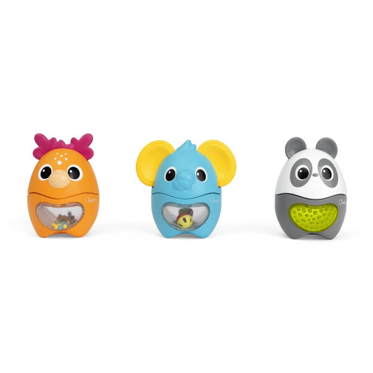 Chicco Activity Animals Stacking Toy Set, 6-Piece, Sensory Development, 6-36 Months