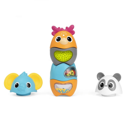 Chicco Activity Animals Stacking Toy Set, 6-Piece, Sensory Development, 6-36 Months