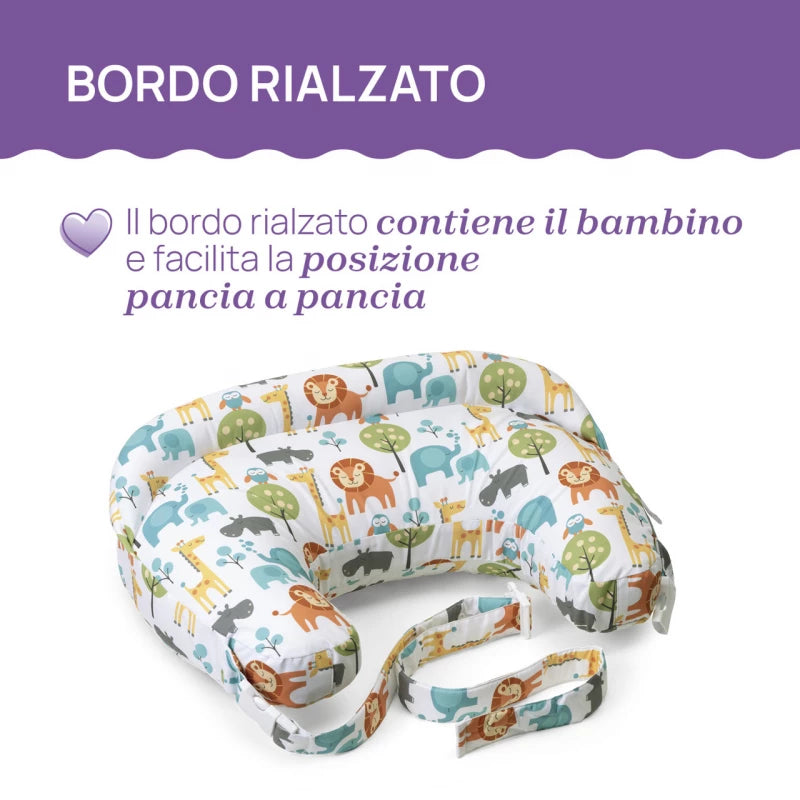 Chicco Boppy Deluxe Nursing Pillow Clouds Edition, Ergonomic Breastfeeding Support for Moms, Promotes Comfortable Positioning, Machine Washable, Ideal for Newborns and Infants