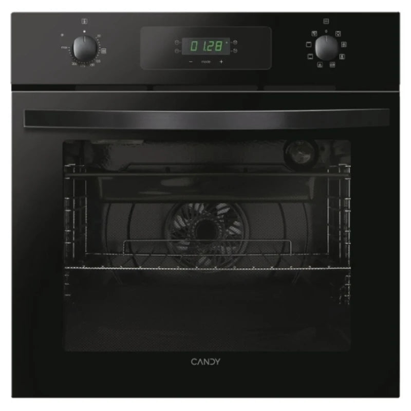 Candy FIDCN615/1 Built In Electric Multifunctional Single Oven, Fan Oven, 70 Litre capacity, 8 functions, enamel interior, Aquactiva steam cleaning, 60cm [Energy Class A+]