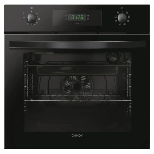 Candy FIDCN615/1 Built In Electric Multifunctional Single Oven, Fan Oven, 70 Litre capacity, 8 functions, enamel interior, Aquactiva steam cleaning, 60cm [Energy Class A+]