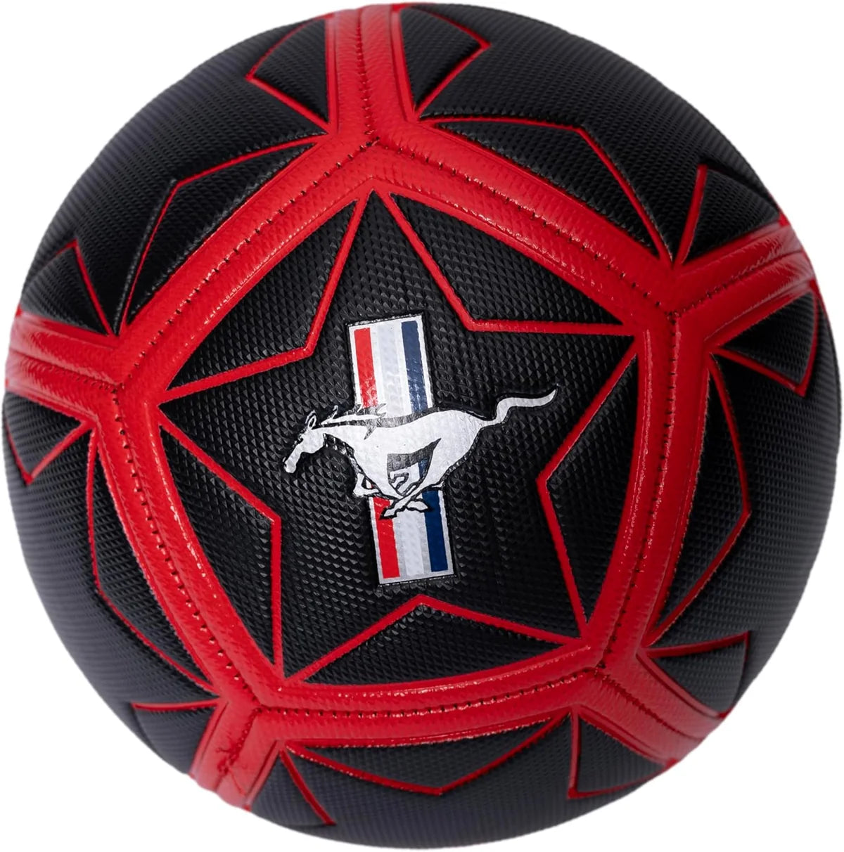Mustang Black Football with Grid - Kids Sports Toy Ages 18M-3Y