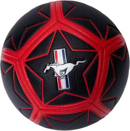 Mustang Black Football with Grid - Kids Sports Toy Ages 18M-3Y