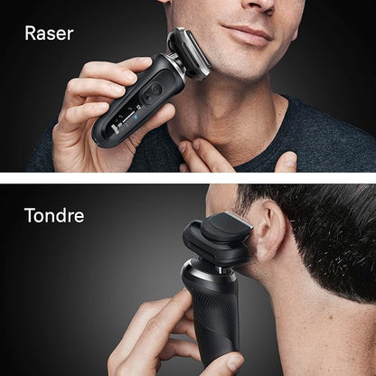 Braun Series 7 Electric Shaver, Up to 60 Minutes, Charging Stand, +1 Attachment, Wireless Wet and Dry Shaver for Men, 100% Waterproof, 72-N4200s, Black