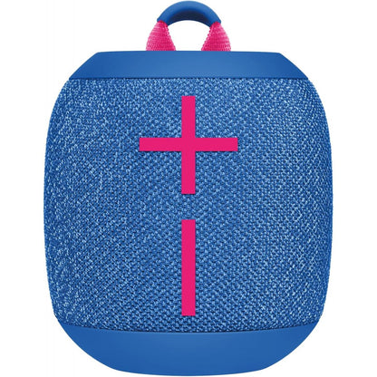Logitech Ultimate Ears WONDERBOOM 3, Small Portable Wireless Bluetooth Speaker, Big Bass 360-Degree Sound for Outdoors, Waterproof, Dustproof IP67, Floatable, 131 ft Range - Performance Blue