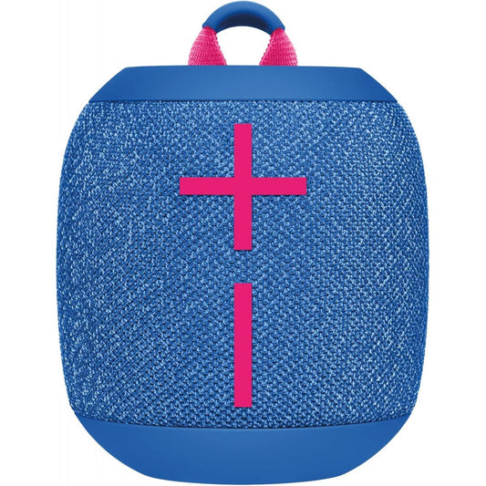 Logitech Ultimate Ears WONDERBOOM 3, Small Portable Wireless Bluetooth Speaker, Big Bass 360-Degree Sound for Outdoors, Waterproof, Dustproof IP67, Floatable, 131 ft Range - Performance Blue