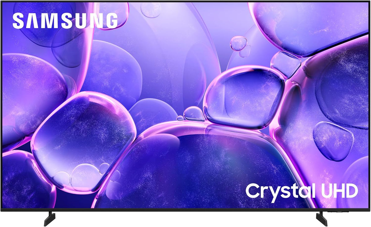 Samsung 75 Inch Crystal UHD TV, U8000F, 4K, Crystal Processor 4K, MetalStream Design, Samsung Knox Security, Endless Free Content, Smart TV, UA75U8000FUXZN (2025 - UAE Version)