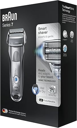 Braun Series 7 7893s Wet & Dry Shaver with Travel Pouch - Silver