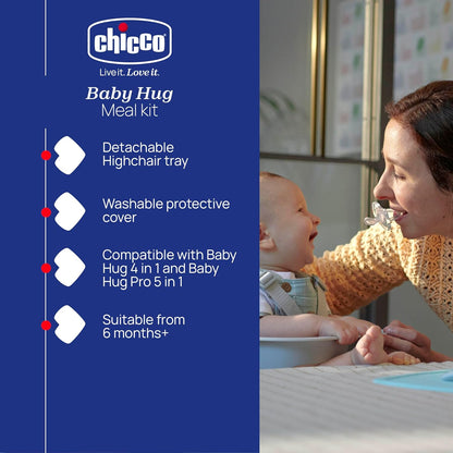 Chicco Tray & Seat Cover Meal Set – Baby Hug 4 in 1 Neutral