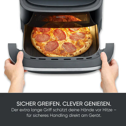 Severin 2464 4L 2100W Multi-Function Air Fryer with Pizza Programs