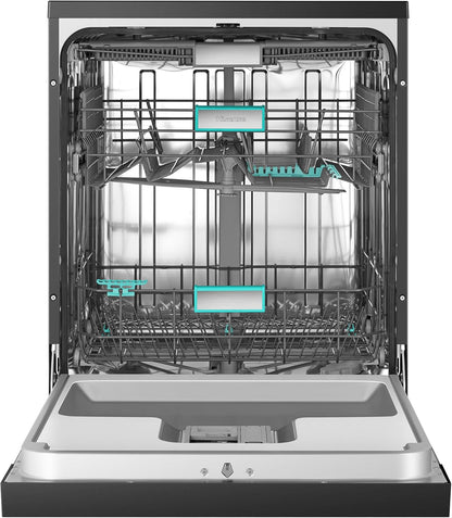 Hisense Dishwasher 16 Place Settings WIFI Connectivity Smart Dry Three Level Wash Start Delay Child Lock Inverter Technology HS673C90BME
