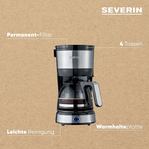 Severin Compact Filter Coffee Maker 750W (4808)