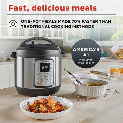 Instant Pot - Duo Electric Pressure Cooker 7-In-1 Smart Multi Cooker, 8L, 1200W
