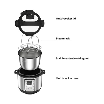 Instant Pot - Duo Electric Pressure Cooker 7-In-1 Smart Multi Cooker, 8L, 1200W