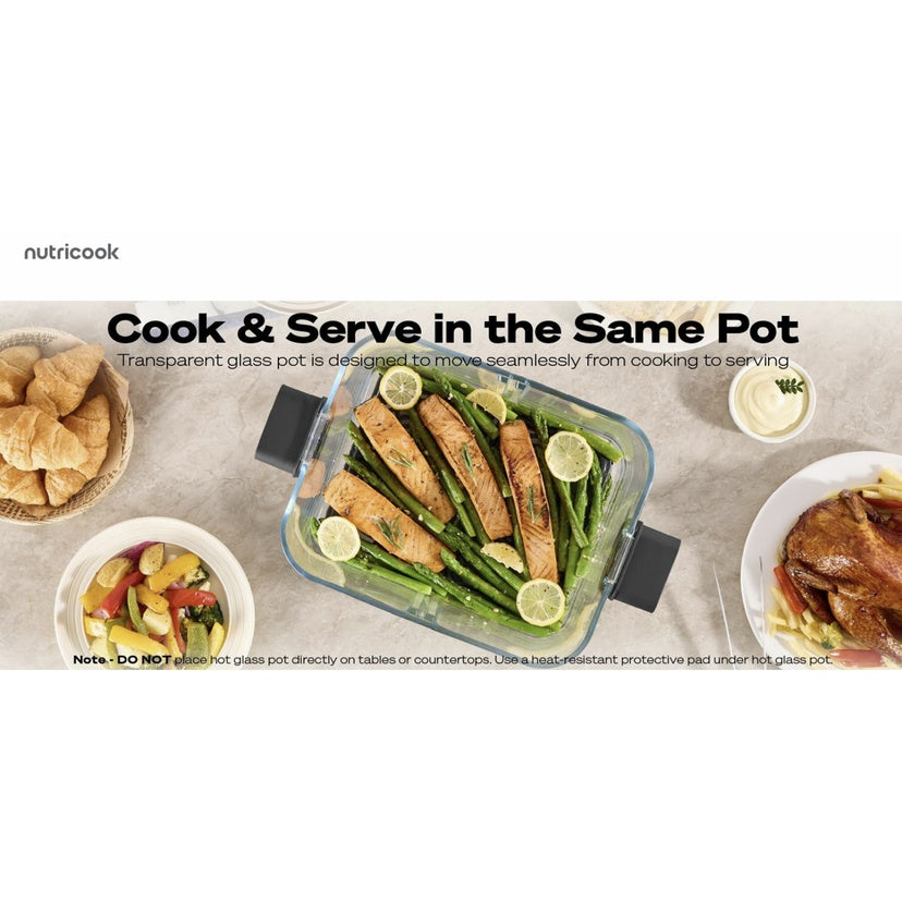 Nutricook Healthi FLEX 7.6L Glass Air Fryer, 2200W, NC-AFH510