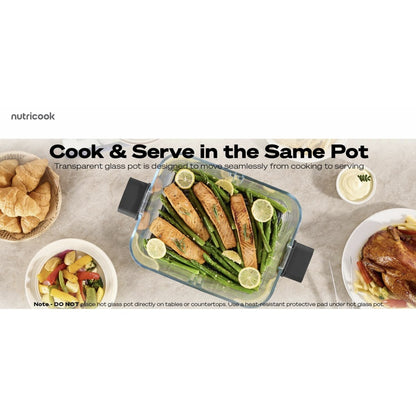 Nutricook Healthi FLEX 7.6L Glass Air Fryer, 2200W, NC-AFH510