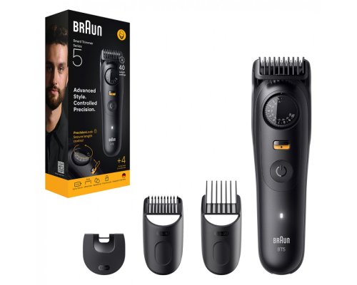 Braun Beard Trimmer, 120-Minute Battery Life, Black