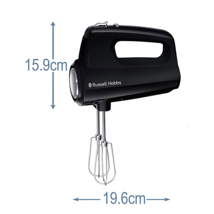 Russell Hobbs Hand Mixer 24672-56 Matte Black 5 Speed Settings  (24672)