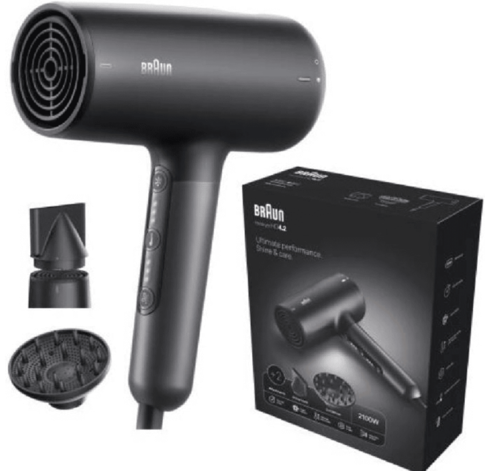Braun Hairdryer Hd4.2 Hair Dryer - Electro Black