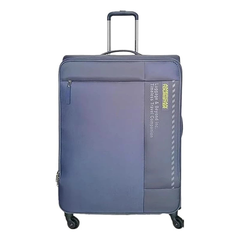 American Tourister Marina Soft Luggage Trolley Bag Gray Medium Size 2 Wheels Telescopic Handle Expandable Design TSA Lock for Secure Travel
