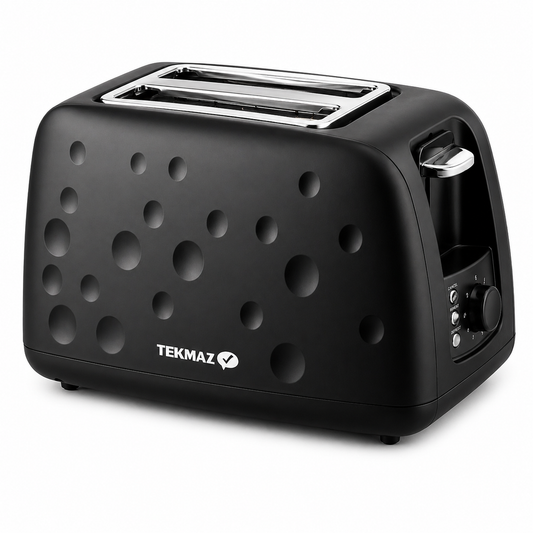 TEKMAZ Bread Toaster – (900W, Black)