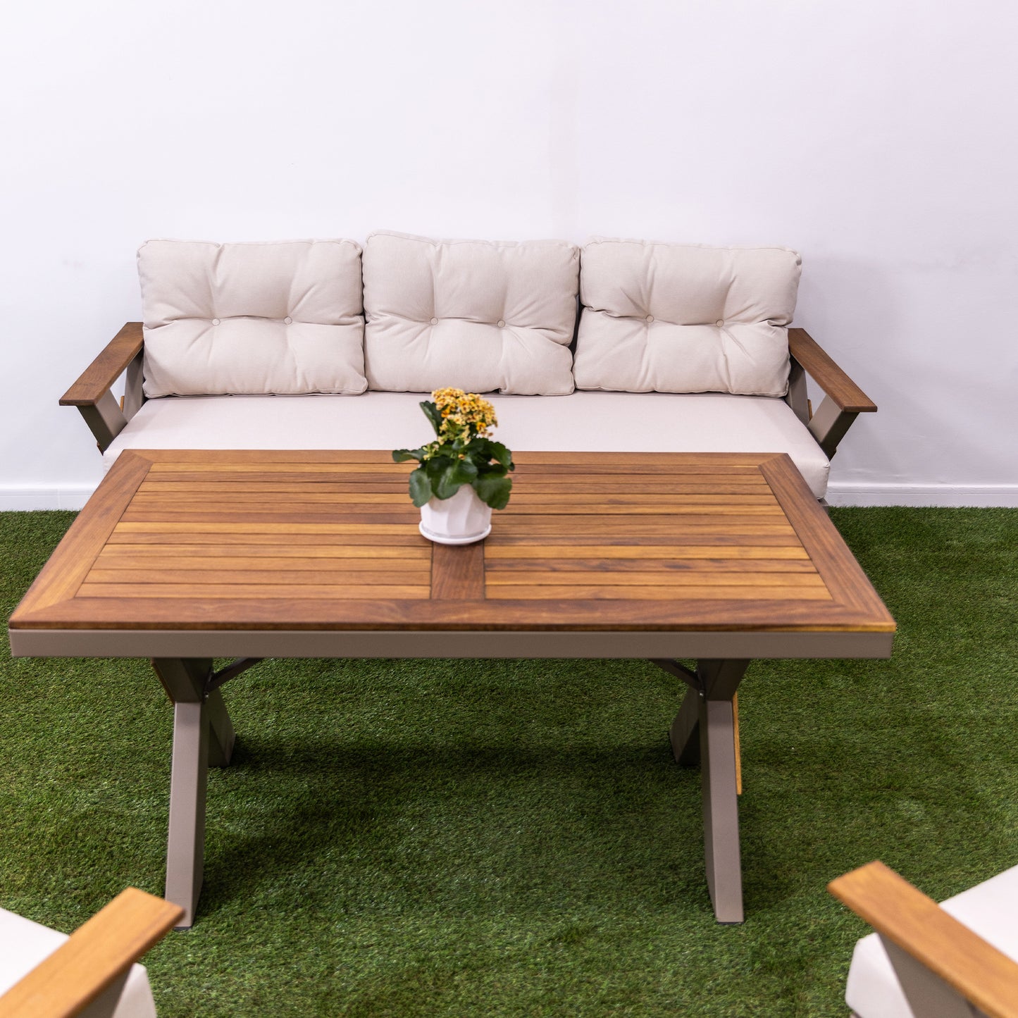 Lotus Lounge Set (5 Seaters) - Cream