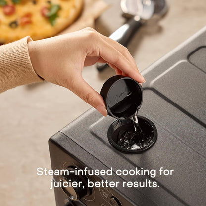Nutricook Baker’s Oven 12-in-1 Air Fryer Toaster Oven 30L with Steam Infusion | 360° Turbo Convection, Rotisserie | Stainless steel inner cavity, countertop friendly|Beige|NC-AFTO330K|2-Year Warranty