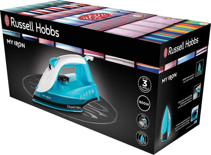 Russell Hobbs Steam Iron - Turquoise 1800W (25580)