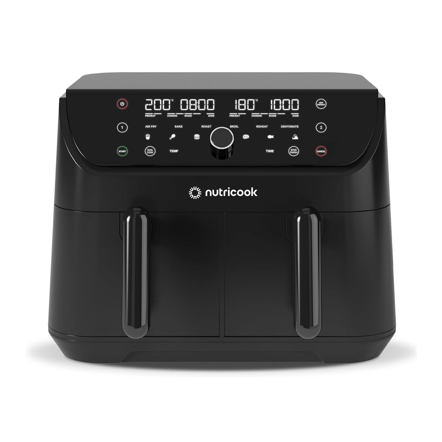Nutricook Air Fryer Duo 2, 8.5L Independently Controlled Dual Baskets