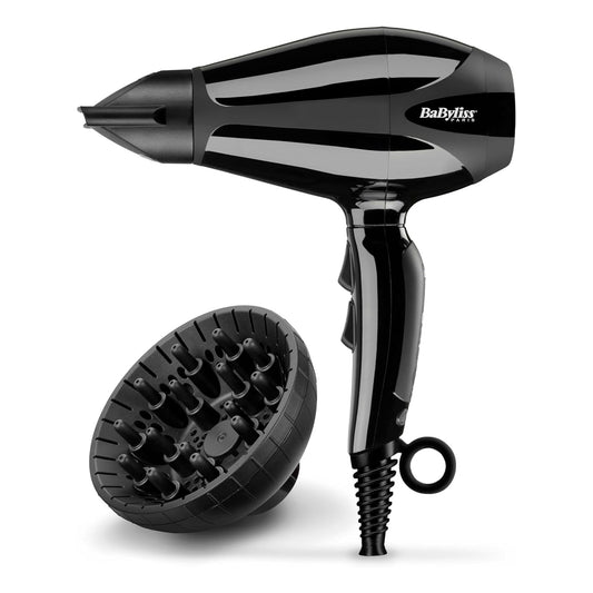 Babyliss Compact Pro Hair Dryer, 2400 Watt, Black (6715DE)