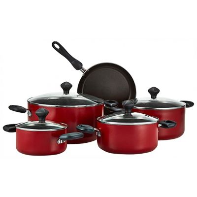 PRESTIG Cookware Set 10Pcs - Red PR21700