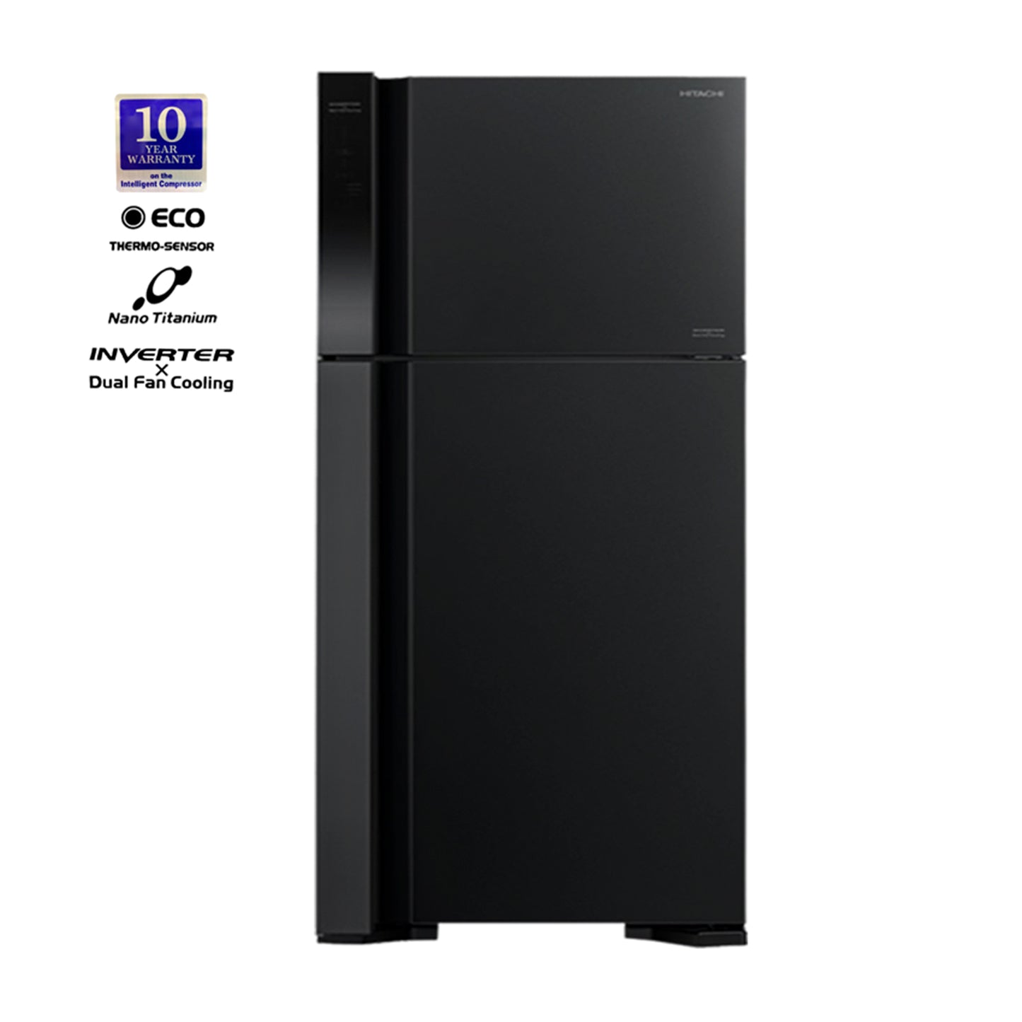 Hitachi 601L refrigerator (R-V800PJ7 BBK)