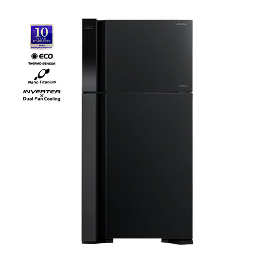 Hitachi 601L refrigerator (R-V800PJ7 BBK)