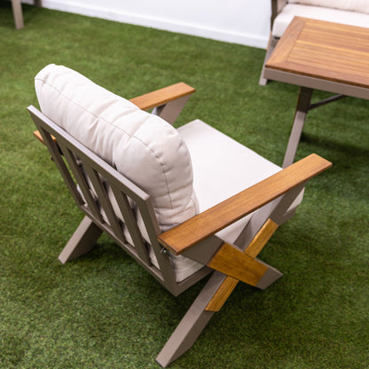 Lotus Lounge Set (5 Seaters) - Cream